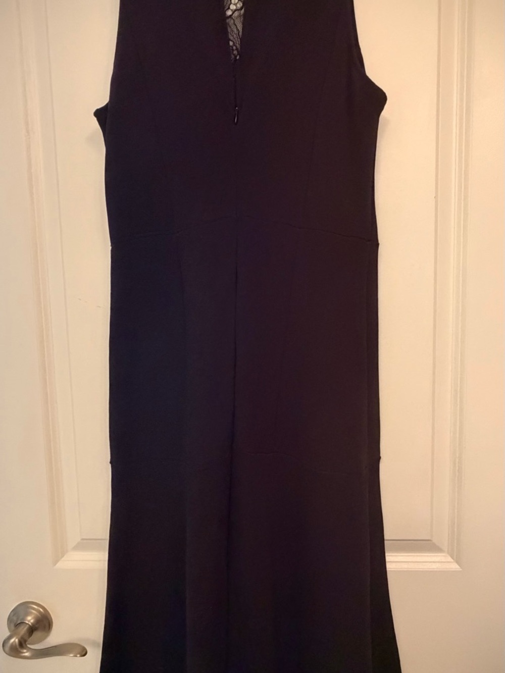 Anthropologie Black Asymmetric Midi Dress - Picture 10 of 13